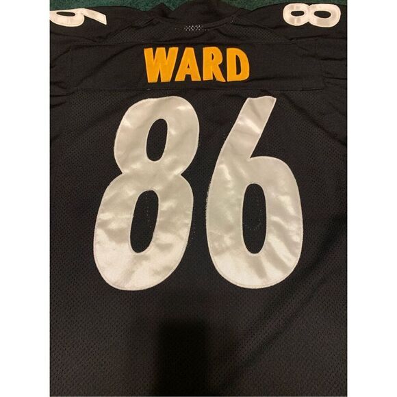 90's Vtg Reebok Pittsburgh Steelers Hines Ward SEWN NFL Football Jersey Sz 48 - Picture 6 of 8